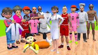 Scary Teacher 3D vs Squid Game Dresses Career Clothing Dressing Room Win or Lose 5 Times Challenge