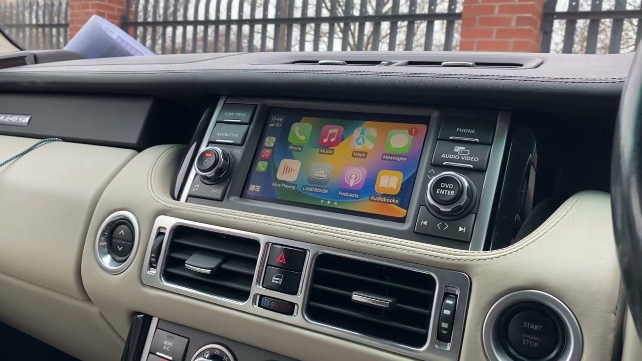 Écran Autoradio 13.1" Android CarPlay Pour Land Rover Range Rover V8 L322 2005-2012