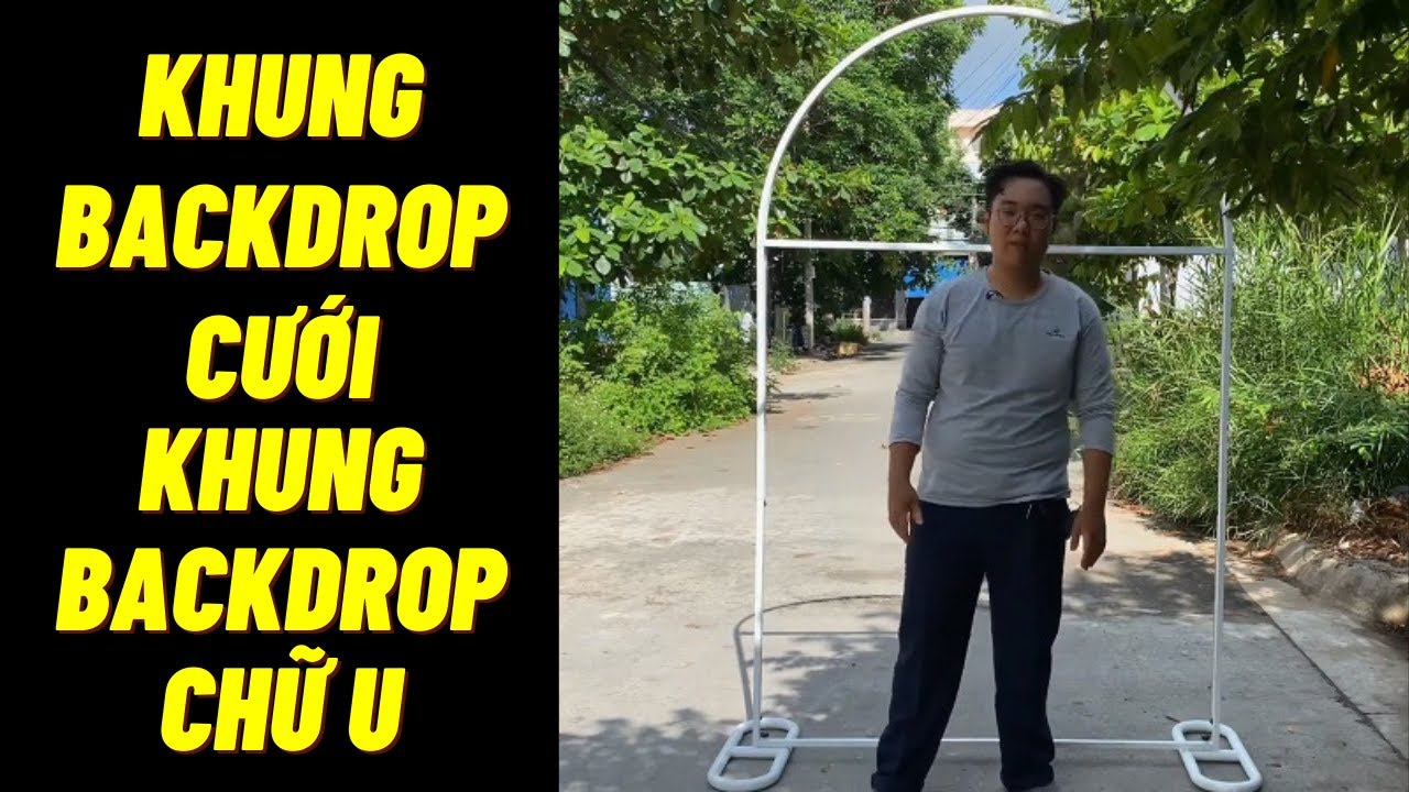 Khung backdrop cưới khung backdrop chữ U |... - youtube