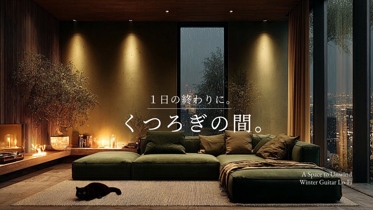 【夜の癒しBGM】1日の終わりに、くつろぎの間。｜A Quiet Place to Rest – Gentle Guitar Lo-Fi 🌙🎵