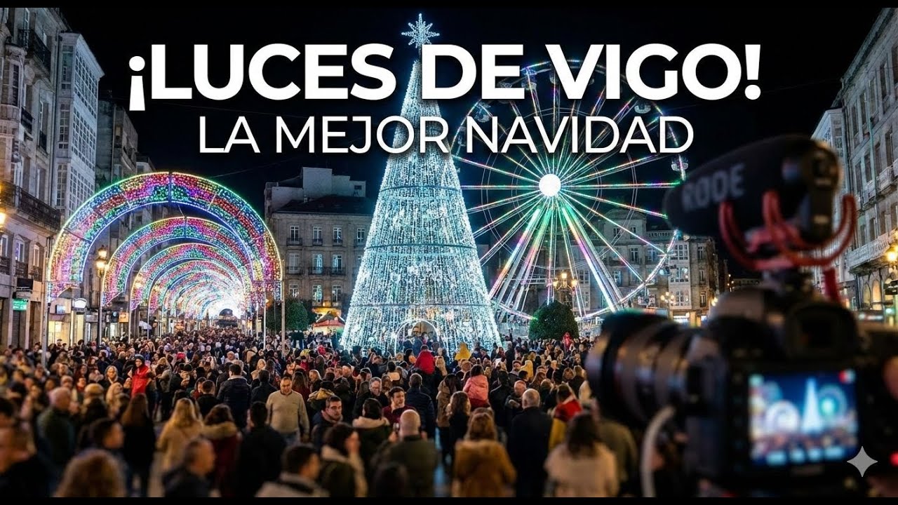 No esperaba esto… las luces de Navidad de Vigo | Vlog