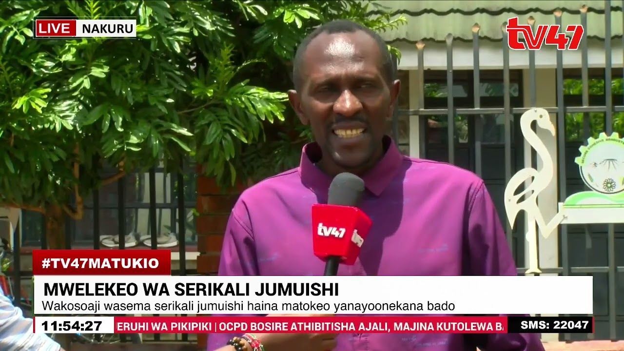 Nakuru: Hakuna Serikali Jumuishi  (Broad-based Govt) bali serikali ya ubinafsi na walafi