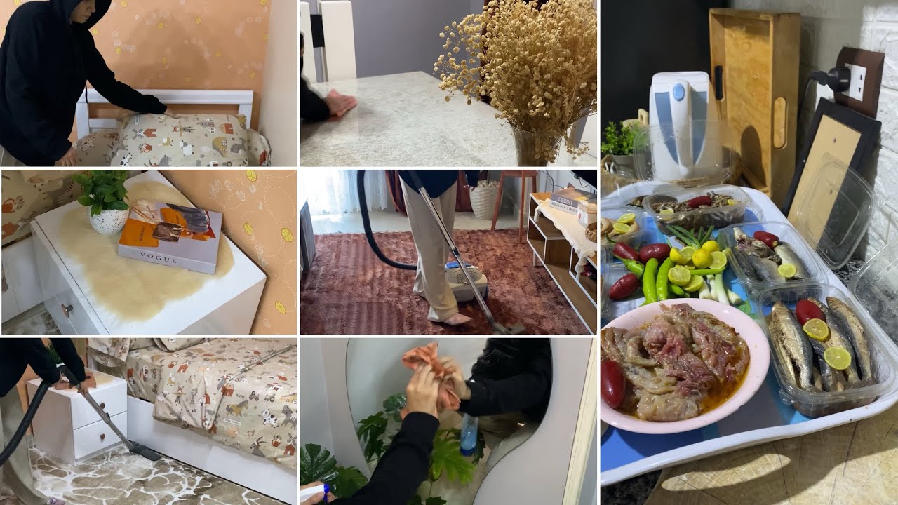 روتين ترويق البيت وكمان روتين ترويقي علي حالي❤️😂خلاص هدلع نفسي بالآخر! 😂💆‍♀️ خليكي معايا للنهاية