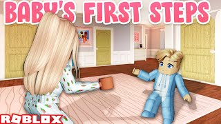 👶 BABY'S FIRST STEPS *CAUGHT* ON CAMERA 📷 | Bloxburg Roleplay | Roblox