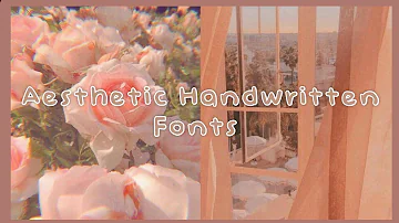 What is the font for handwriting?