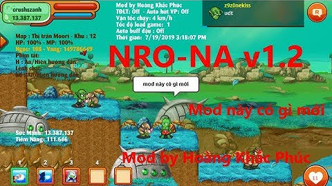 [ Ngọc Rồng Online ] Mod NRO-NA v1.2 hỗ trợ úp đệ tử | Mod NRO PC