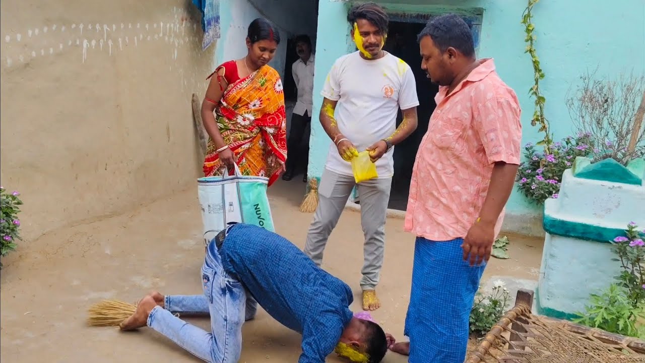  হোলির দিনে - বৌদিকে রং দিয়াতে দাদার সঙ্গে ঝগড়া||PURULIYA FAMILY VIDEO||সচেতন মূলক ভিডিও||