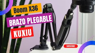 Brazo plegable para micrófono Gaming X36 de Kuxiu! en español!!
