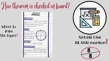 Correct way to attempt theorems in board exams | By Learn With Nadia Hayat