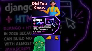 django + HTMX |trending in 2026#shorts #python #ai #tech #html #javascript