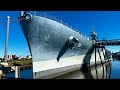 Uss north carolina battleship drone footage