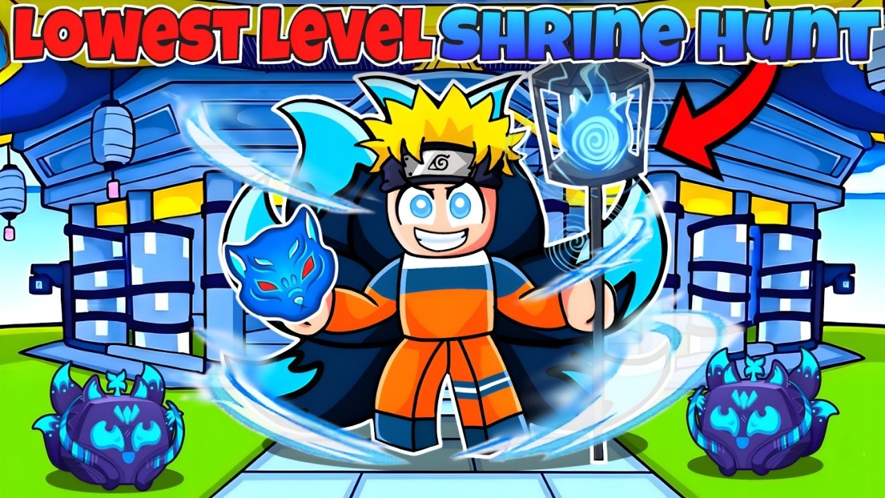 I HUNTED KITSUNE SHRINE 😍 AS A LOW LEVEL NOOB BLOXFRUITS ROBLOX