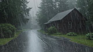 Rain With Echoing Thunder Rolls | Relaxation Sounds For Better Focus And Sleep
