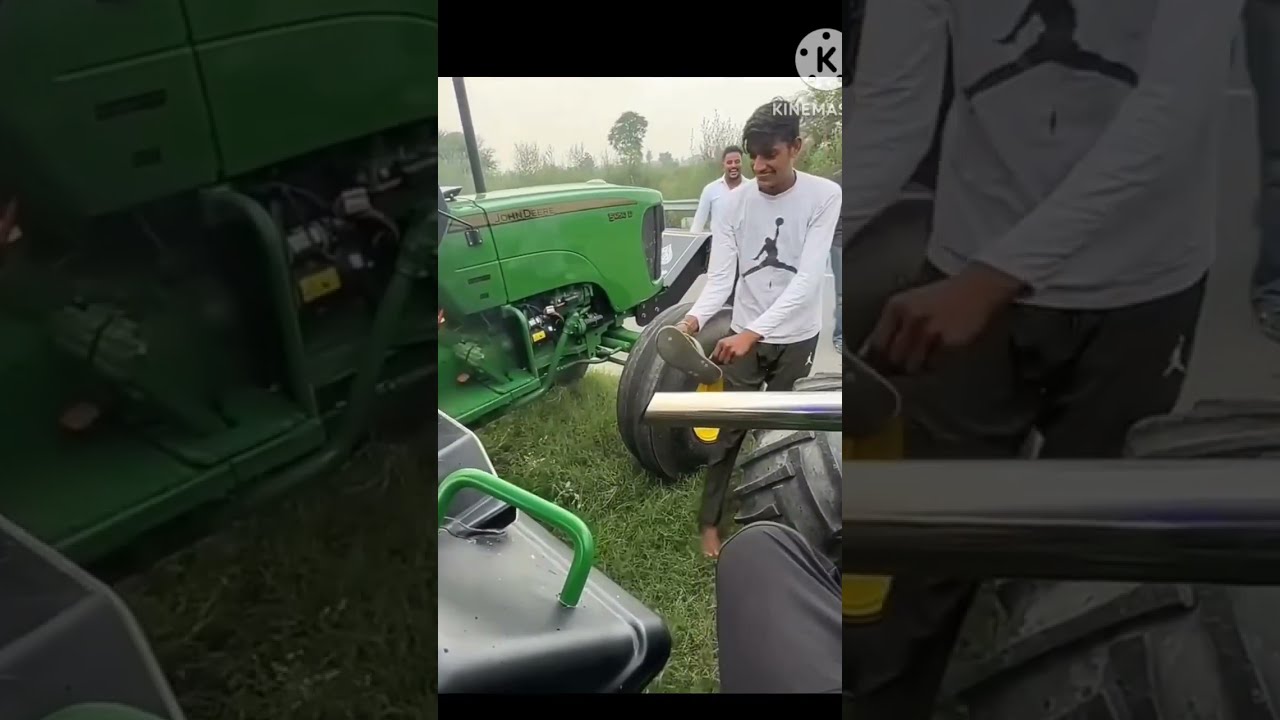 Jhon deere trector stutas short video  nishudaswal  video jhoni vs jhon deere trector