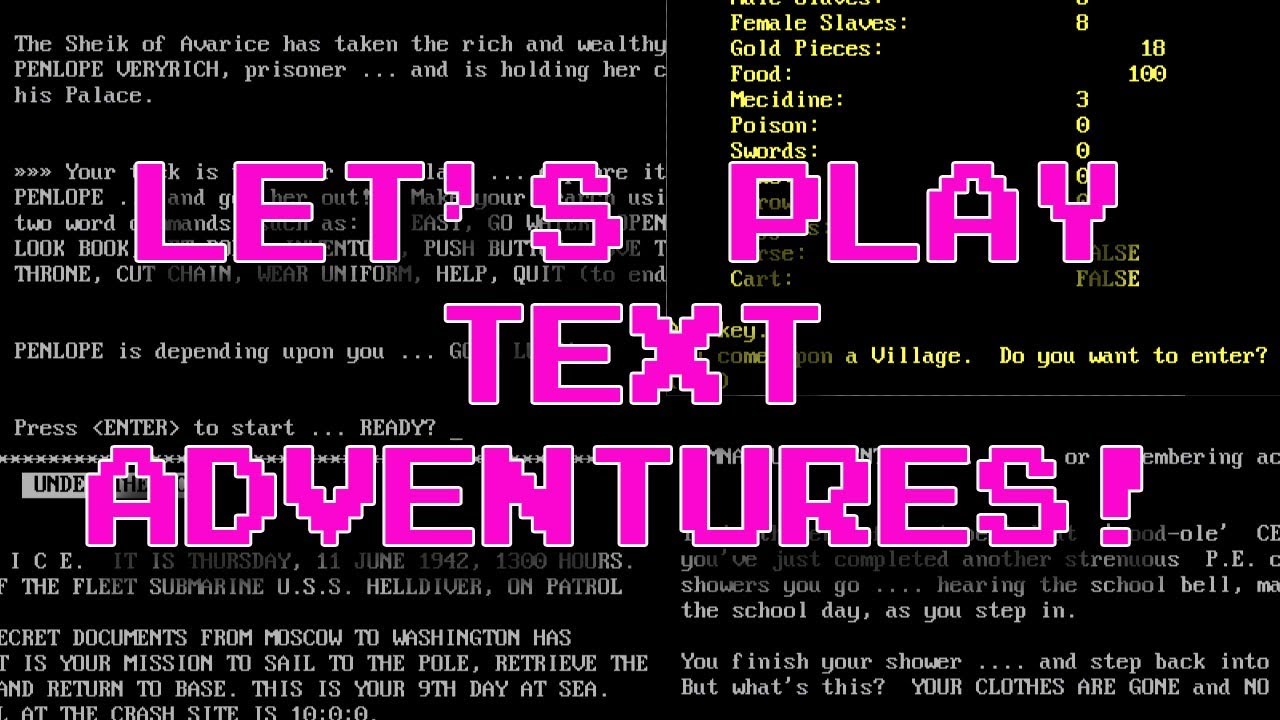 "Adventure Addiction" disk - Text Adventure Let's Play!!!