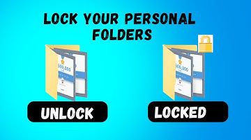 How to LOCK or UNLOCK a folder windows (7, 8, 10 or 11)