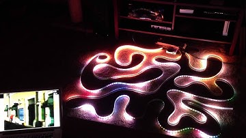 Pixel Pusher mapped video