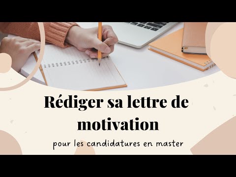 CANDIDATURES EN MASTER #2 : rédiger sa lettre de motivation