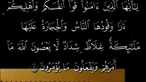 تلاوة لما تيسر من سورة التحريم بصوت أبي المنتصر حفظه الله