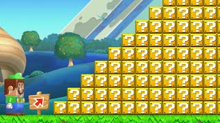 Can Lego Luigi Jump Over 999 Item Blocks in New Super Mario Bros. U 