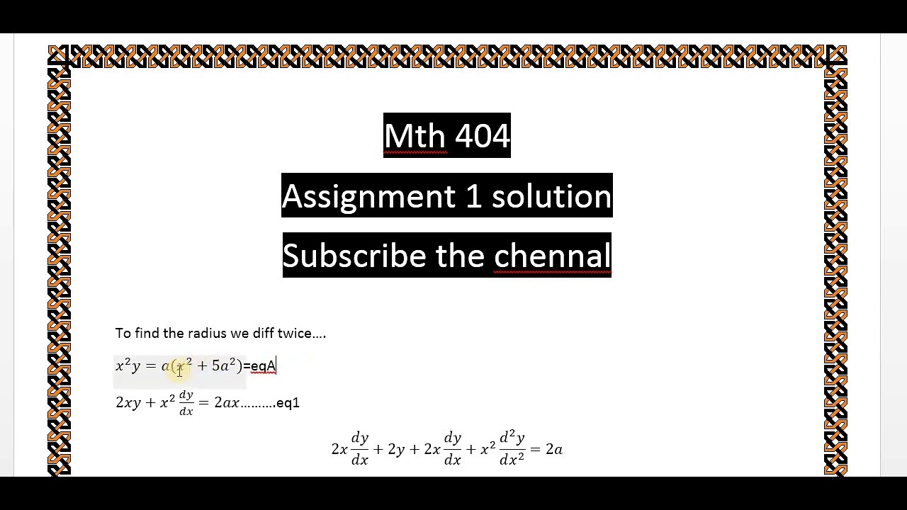 mth404 assignment 1 solution spring 2023||mth404 assignment 1 spring ...