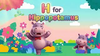 🦛 H for Hippopotamus | Letter H Phonics Song | Magical Garden