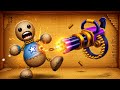 Minigun vs Buddy Crazy Damage Challenge Kick the Buddy 