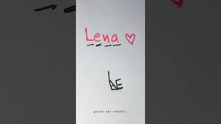 Lena Name Brand Logo