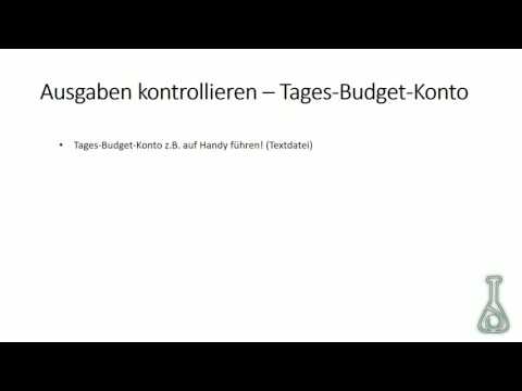 Video: So Kontrollieren Sie Ihre Ausgaben