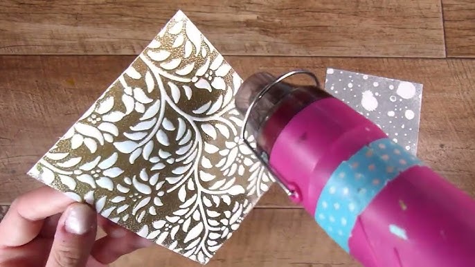 Using Embossing powder with Embossing Folders! Clean and Simple Cardmaking  