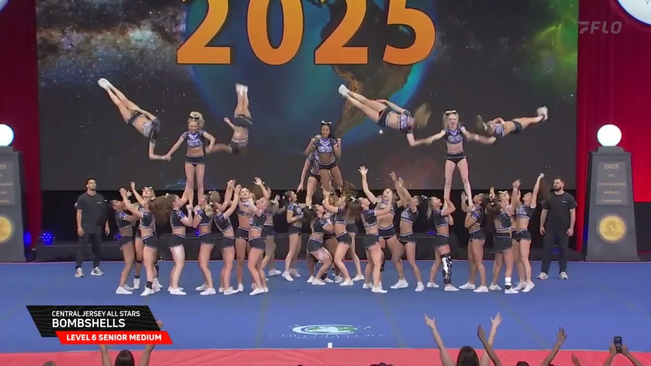Central Jersey All Stars Bombshells - L6 Senior Medium Finals w/music - The Cheerleading Worlds 2025