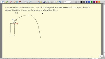 [DH-4] Projectile at Angle (Different Height) No Quadratic
