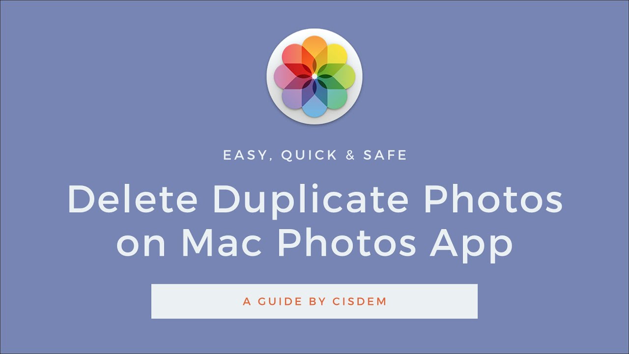 how to delete duplicate photos in iphoto library