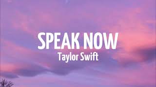 Taylor Swift - Speak Now (Taylor's Ver) [Lyrics]