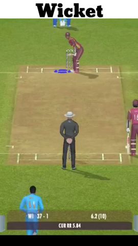 Wicket S.brooks #realcricket22videos #cricket