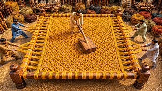 Making a Huge Traditional Charpai from Wood || In the Old Days this Charpais Made for Royal Families
