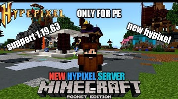 ALL NEW HYPIXEL LIKE SERVER FOR MINECRAFT PE #wenpixel #hypixel #craftersmc #satnetwork