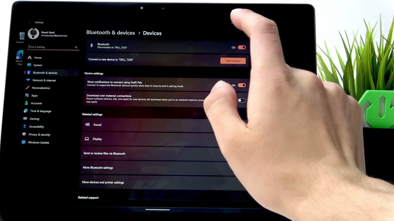 DELL 7320 Detachable – How to Pair Bluetooth Device