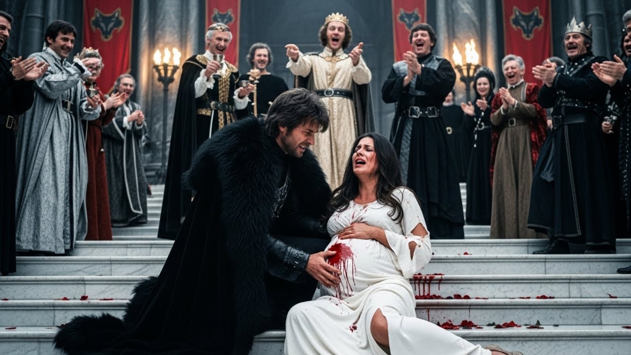 They Pushed the Pregnant Omega Down the Stairs,Unaware Her Mate Was  Alpha King Watching from Above