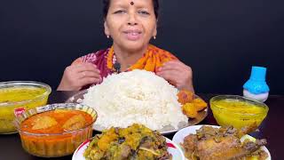 BIGBITES, SUMMER SPECIAL MENU, EATING RICE WITH PUI SHAK, TETOR DAL, BELE MACH ER JHAL , BORAR KALIA