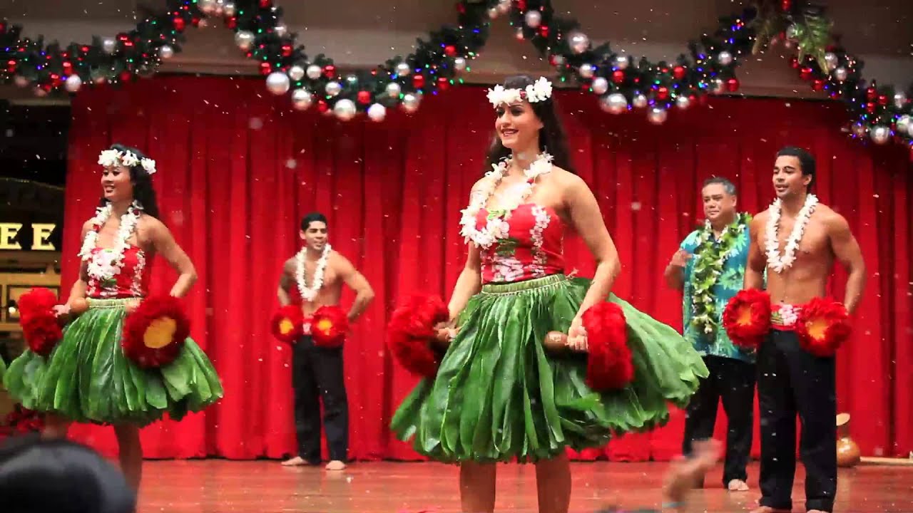 Ala Moana Hula Show Holiday Snowfall Finale YouTube