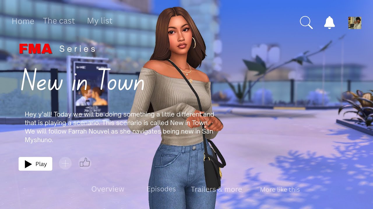 New in Town: A Sims 4 Scenario (Ep. 1)