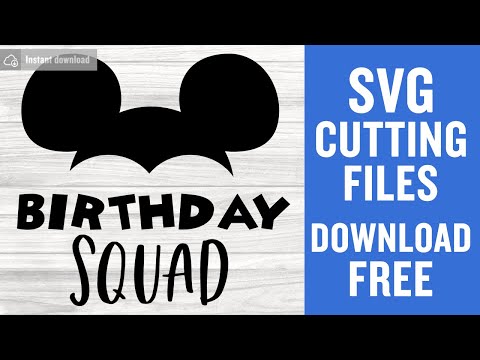 Birthday Squad Svg Free Cutting Files for Silhouette Cameo Free Download