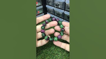 CODE: RZ006 Ruby Zoisite Bracelet 11mm+-