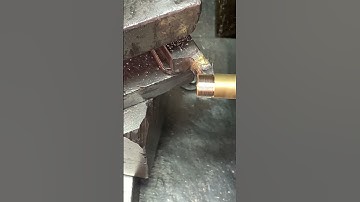 Hard metal cutting process in lathe machine in #machinist #workshop #hardwork #youtubeshorts #cnc