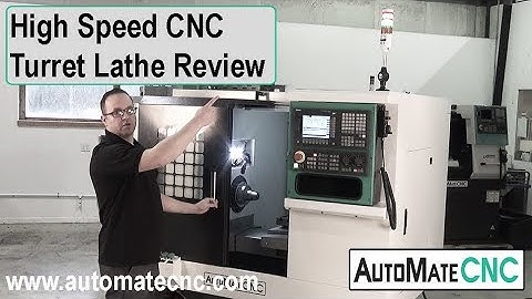 High Speed, High Capacity CNC Turret Lathe Review - Walk Around Look at the AutoMateCNC FL300 II
