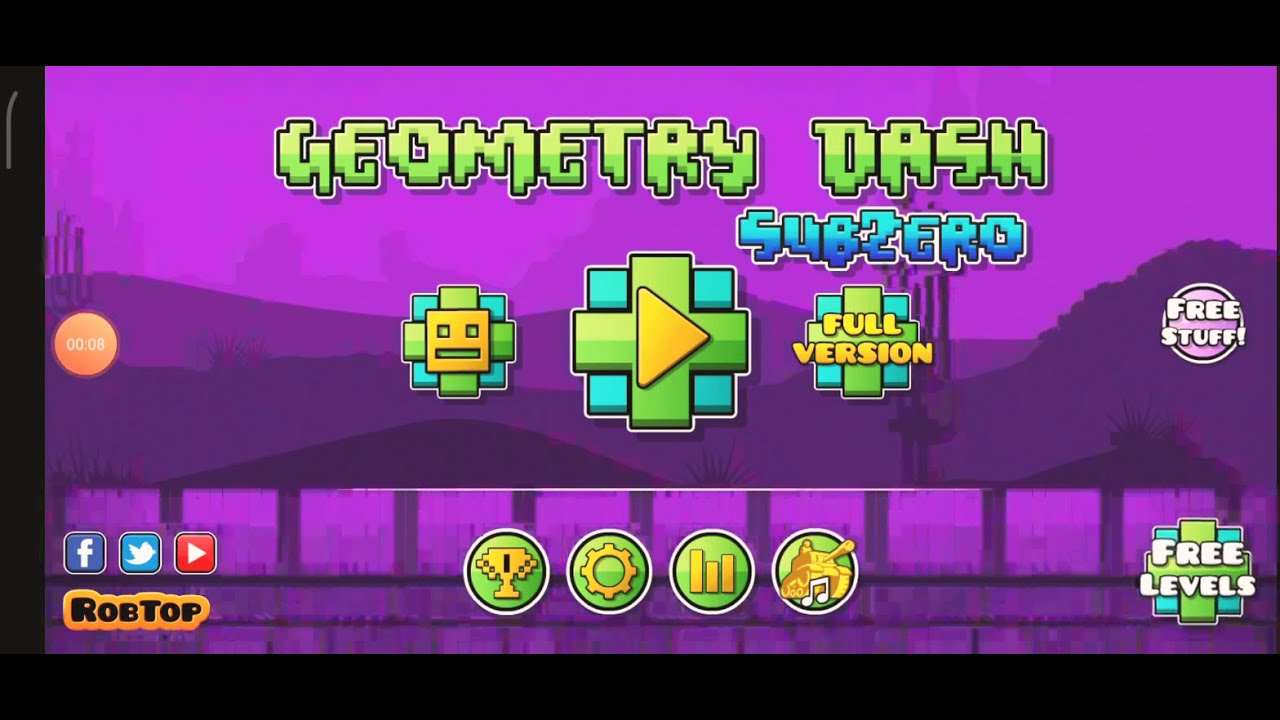 play sub zero geometry dash online free