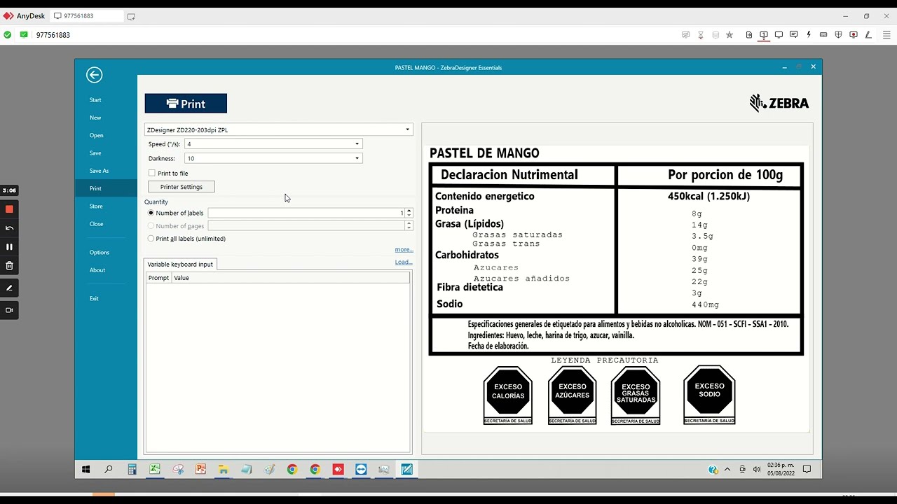 EXPLICACION USO DE ZEBRA DESIGNER - YouTube