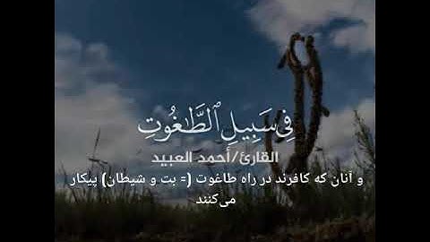 { الَّذِينَ آمَنُوا يُقَاتِلُونَ فِي سَبِيلِ اللَّهِ ۖ ... الآية }