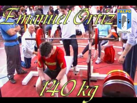 emanuel ortiz bench press junior h82.5-camp. arg. ...